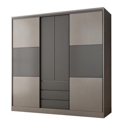 China Modern Wardrobe (Other) Adjustable Home Overall Combination Wardrobe Sliding Door Wardrobe Bedroom Large for sale