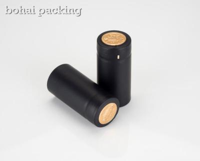 China heat sensitive black pvc capsule China supplier factory manufacturer sleeve cap plastic caps capsules cap seal seals for sale