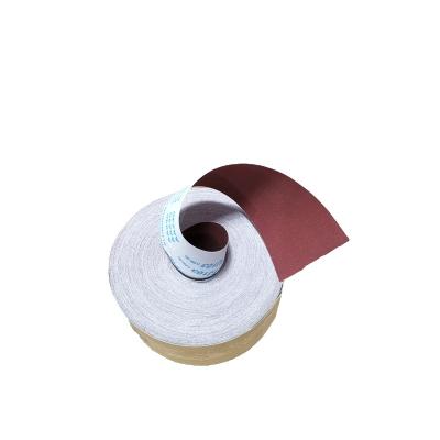 China 100mm*80m Jumbo Sand Paper Cloth Sandpaper Roll Polishing Makers Sanding Aluminum Oxide Emery Abrasive Cloth Roll for sale