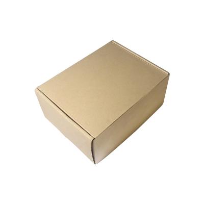 China Eco Friendly Recycled Materials Kraft Paper Drawer Paper Packaging Boxes Brown Foldable Gift Box for sale