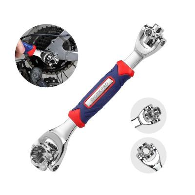 China Multifunctional 360 Degree 6-Point Bicycle Car Repair Tools 8 in 1 Universal Socket Wrench Socket Wrench for sale