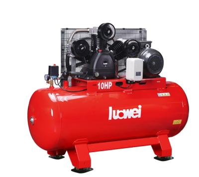 China Heavy Duty Industrial 7.5kw Lubricated Cast Iron Belt Driven Air Compressor for sale