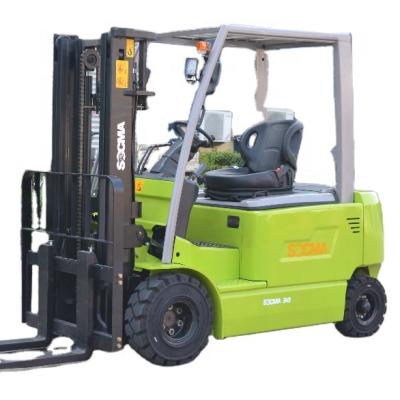 China Hotels SOCMA 2 Ton Lithium Battery Electric Forklift for sale