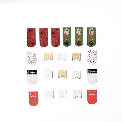 China Europe 6Pcs Per Set Gift Stationery Reading Magnet Pages Custom Magnetic Bookmark Souvenir PVC Bookmarks for sale