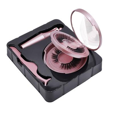 China Custom Waterproof Eyelash Packaging Reusable Natural Mink Magnetic Eyelash Lashes Wholesale 3d Seller 25mm for sale