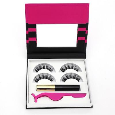 China 2021 New Design Custom Private Label Lash Supplies Magnetic Eyelash Waterproof Eyelash Box Packaging With Eyeliner for sale