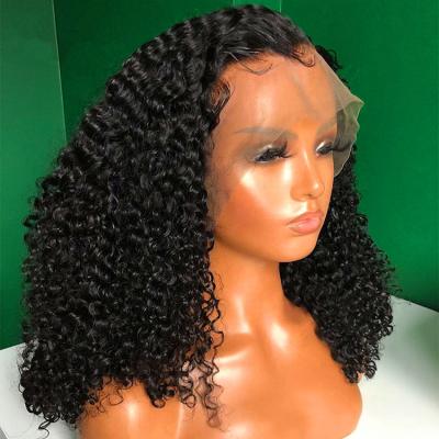 China Super Wave Mongolian Afro Kinky Curly Wig 400% Virgin High Density Cuticle Aligned Hair To Lace Frontal Closure Wigs for sale