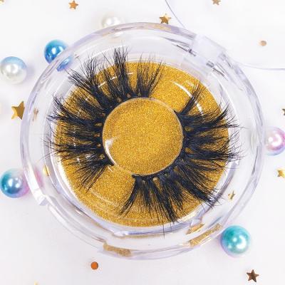 China Volume Natural Soft Natural Tapered Dramatic Fake Lashes Extension Eyelash Packaging 25mm Fluffy Mink Lashes for sale