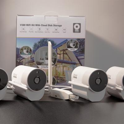 China NIGHT VISION V380 wireless wifi kit 500 meters long distance nvr wireless kit 1080p for sale