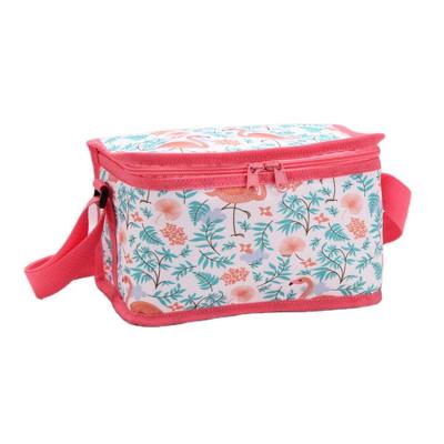 China Pattern Fashion Waterproof Custom Polyester Insulated Cooler Bag Lunch Bag for sale