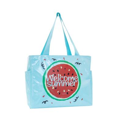 China Waterproof Tote Bag High Quality Insulated Clear Lunch Bag Beach Cooler Bag for sale