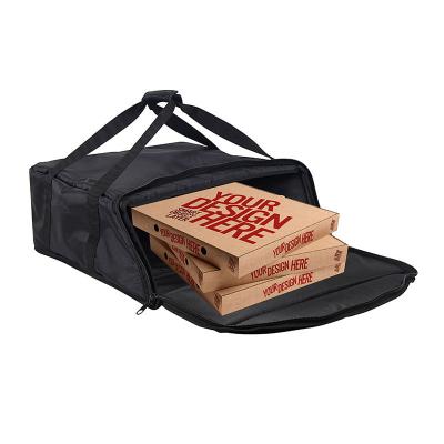 China Wholesale Custom Waterproof Branded Printed Nylon Pizza Carry Tote Cooler Pizza Warmer Bag for delivery for sale