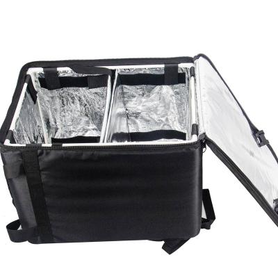 China Wholesale Custom Black Waterproof Carry Tote Cooler Pizza Food Delivery Bag For Bike for sale