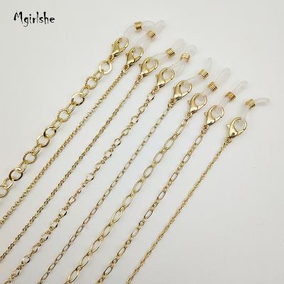 China Fashoin Fashoin Mgirlshe Fashion 2021Women Necklace Holder Masking Chains For Sunglasses Men Holder Lanyard Face Masking Chain Gold for sale