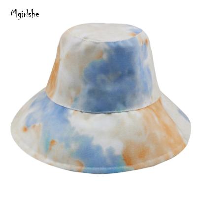 China 2021 Unisex Bucket Hat Winter Summer Beach Sun Hat Bucket Hat Designer Mgirlshe Character Reversible Outdoor Tie Dye For Men Women for sale