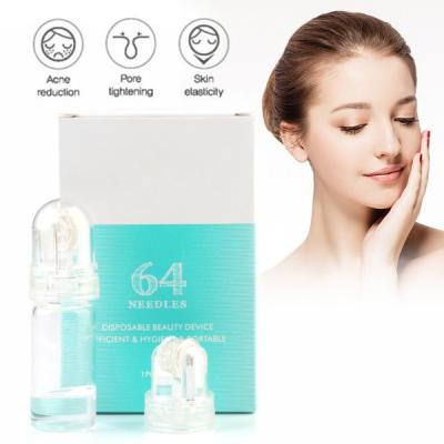 China Anti-Puffiness Microneedling Custom Logo Gold 64 Private Label Pins Titanium Micro Needle Hydraroller for sale