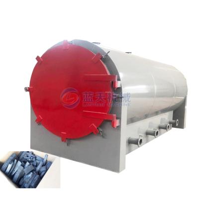 China Environmental Factory Mini Bamboo Wood Charcoal Making Machine Horizontal Furnace for sale