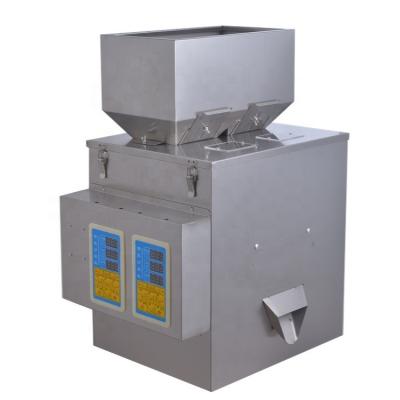 China High Efficiency Cohomachine New Design Square Hopper Semi Automatic Powder Granule Weighing Double Head Filling Machine for sale