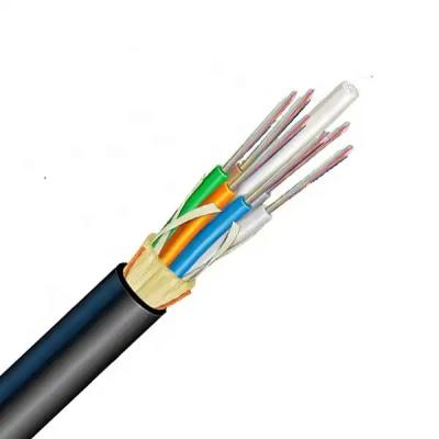 China ADSS 16 24 48 Cable de fibra óptica aérea de núcleo G652D SM Envase PE único 50-100m en venta