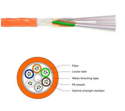 China GCYFTY 24 Stranded Air Blown Micro Cable, Outdoor Loose Tube Cable Micro Duct Installatie Te koop