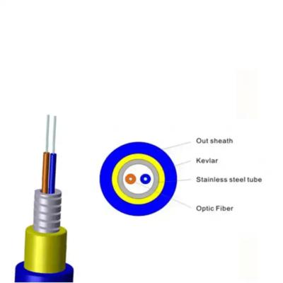 China Stalen multicore glasvezelkabel gepantserd glasvezelpatch cord ISO9001 goedgekeurd Te koop