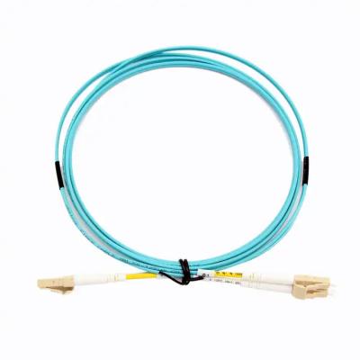 China FTTH Fiber Optic Jumper LC-LC OM3 Duplex 3m 5m Fiber Optic Patch Cord Multimode Te koop