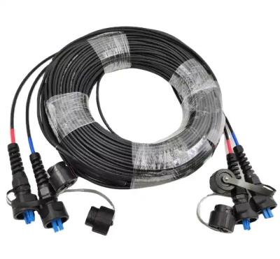 China Ip67 Outdoor Fiber Optic Patch Cord 2c 4c 8c 12c 24 Fiber Mpo Armoured Fiber Patch Cord for sale