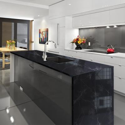 China Anti-pollution Engineered Stone Quartz Stone Flooring Tiles Artificial Quartz Look White Synthetic Marble Marble For Table Countertops for sale