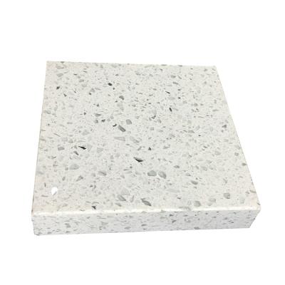 China Durable Customized 18mm Crystal White Quartz Stone Slab 20mm Artificial Brazil for sale