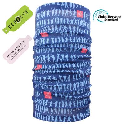 China Recycling/running/increasing/camping promotion neck tube multifunctional face cover 100% recycled RPET neck cuff for sale