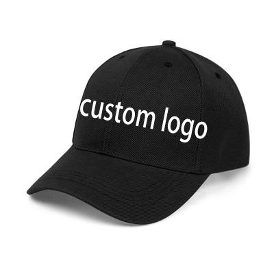 China JOINT Dad Hat Black 6 Panel Cotton Adjustable Fit 100% Baseball Cap With Custom Logo for sale