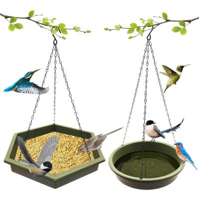 China Non-automatic hot sale MVM wild brid seed feeders for outdoor hanging plastic acrylic seed catcher bird platform wholesale seed tray for sale