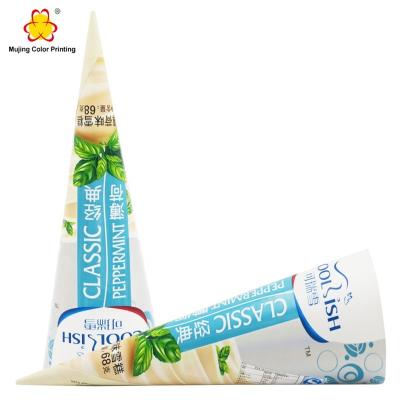 China Disposable 18 Degree Ice Cream Paper Cone Container Packaging for sale