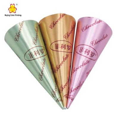 China Disposable Popular Promotional Ice Cream Paper Cone Paper Ice Cream Cone for sale