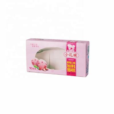 China Recyclable Custom Design Cardboard Food Kraft Paper Container Ice Cream Box for sale