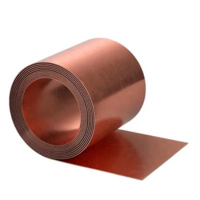 China Industrial Conductivity Tape Beryllium Copper Pure Copper Tape C1100 0.025 Mm Thin Insulated Copper Tapes for sale