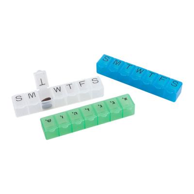 China PP Plastic Newest Design Colorful Plastic Water Bottle with 7 day Pill Box for Travel for sale