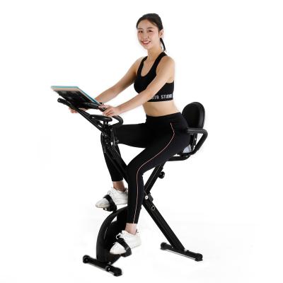 China 150KGS x Foldable Bike with Adjustable 8-Level Magnetic Resistance and Pulse Rate Sensors for sale