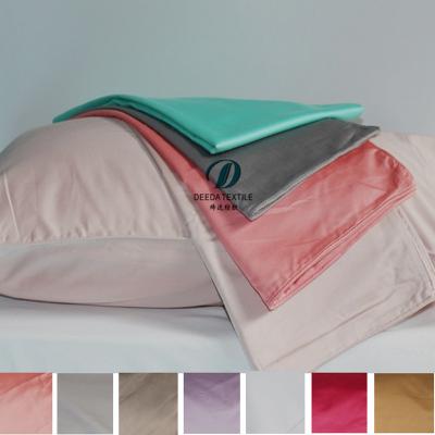 China Various Color 100% Sustainable Luxury Egyptian Cotton 400T 300T Sateen Pillow Case for sale