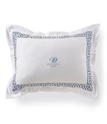 China Factory Greek Five Star Hotel Deeda Embroidery Embroidery Hotel Pillow Case / Greek Pillow Cover for sale