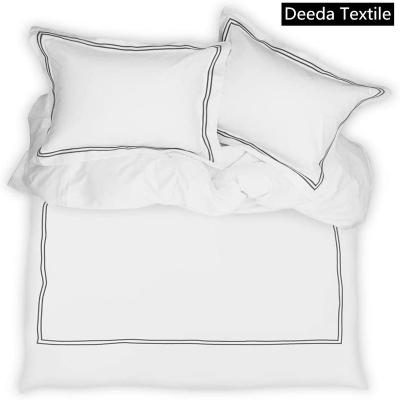 China Deeda Factory Hotel Duvet Cover 300t Single Satin With Luxury Embroidery for sale