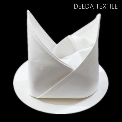 China Factory CLASSIC 100% Cotton Deeda White 5 Star Hotel Napkin for sale