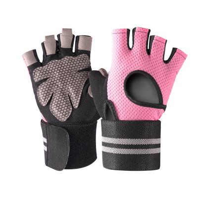 China Female Half Finger Fitness Gloves Men Half-Finger Sports Outdoor Cycling Equipment Training Non-Slip Wear-Resistant Weight Lifting Dumbbell for sale