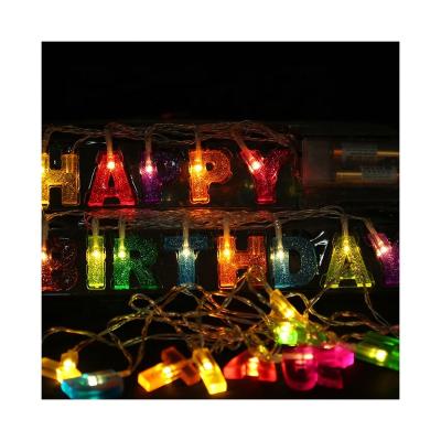 China / Cozy Multicolor Custom Birthday Home Decor Led String Lights, Fairy Lights, Birthday Decoration for sale