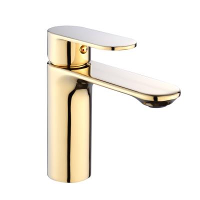 China Ningshing Modern Brass Mixer Taps Gold Brass Faucet for sale