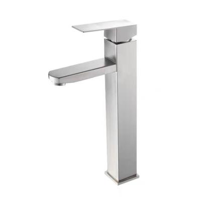 China Ningshing 304 SS Modern Mixer Taps Wall Mount Kitchen Water Tap, 304 Stainless Steel Water Faucet for sale