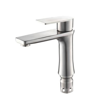 China Ningshing 304 SS Modern Wall Mounted Single Tap Mixer Taps, Stainless Steel Kitchen Water Mixer Tap for sale