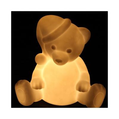 China Modern Bear Shape Bedside Baby Multicolor Indoor Kids Led Night Lights for sale