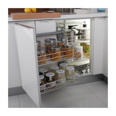 China Kitchen Stocked Stainless Wire Pull Out Basket Drawers for sale