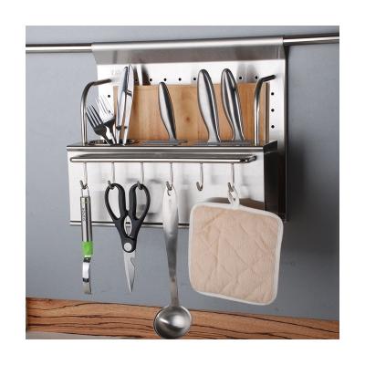 China Kitchen Stainless Steel Stocked Knife Holder, Knife Rack for sale